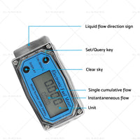 {{ 1 or 1. 5 or 2 inch Turbine Digital Diesel Water Fuel Flow Meter Oval Gear Flow Gauge }} - Buy Car Parts Online at {{ Kaka Auto Parts }}.