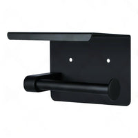 2x Stainless Steel Toilet Paper Roll Holder With Storage Hook & Phone Shelf for Bathroom