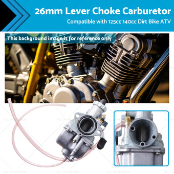 compare product 26mm Lever Choke Carburetor Carby Suitable for 125cc 140cc Dirt Bike ATV