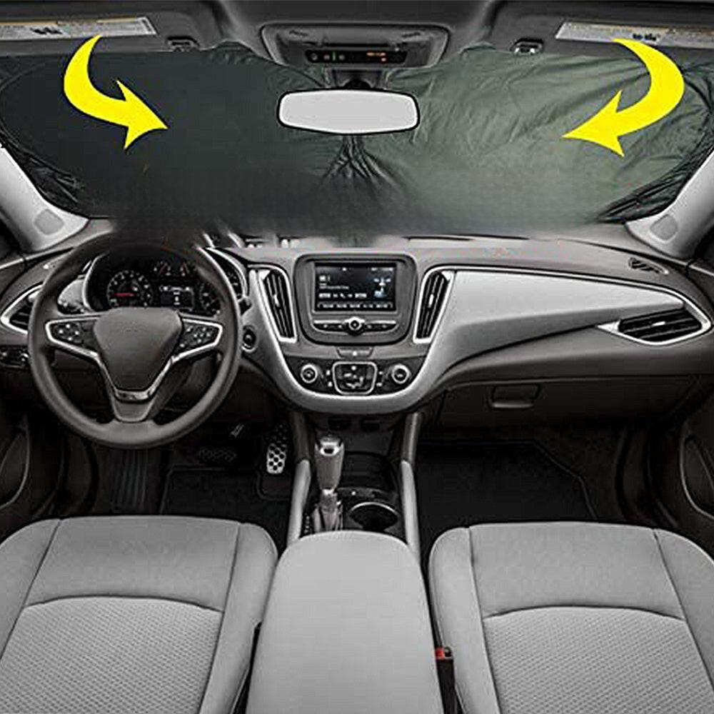 Car Windscreen Sun Shade Cover Black Eyes Anti-UV Aluminium Foil Heat Blocking
