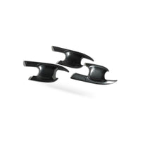 Carbon Fiber Look Door Handle Bowl Strip Covers Suitable for Toyota Kluger