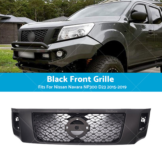 Front Grill Matte Black Bumper Bar Grille for Nissan Navara NP300 D23 2015-2019