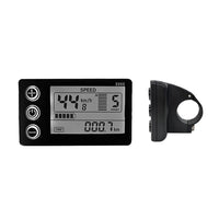 LCD Display Suitable For Electric Bike S866 24V/36V/48V ¡§C Waterproof Plug Fit For Ebike & Scooter