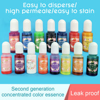 12 Colours Glitter Pigment Ink Epoxy Resin Colour Pigment Resin Floors Metallic