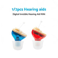 Digital Invisible Hearing Aid MiNi CIC Small Sound Voice Amplifier Enhancer L R