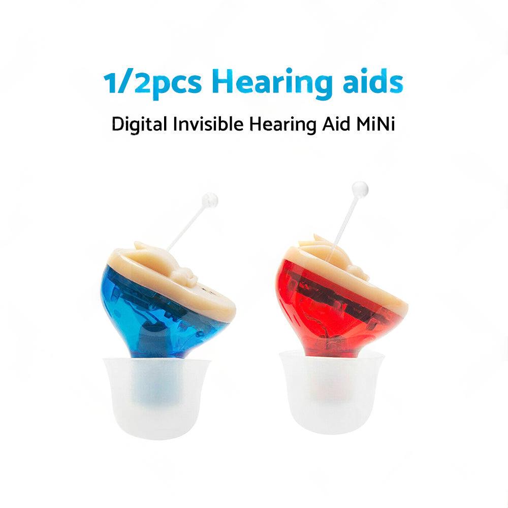 Digital Invisible Hearing Aid MiNi CIC Small Sound Voice Amplifier Enhancer L R