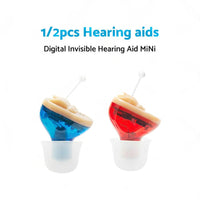Digital Invisible Hearing Aid MiNi CIC Small Sound Voice Amplifier Enhancer L R