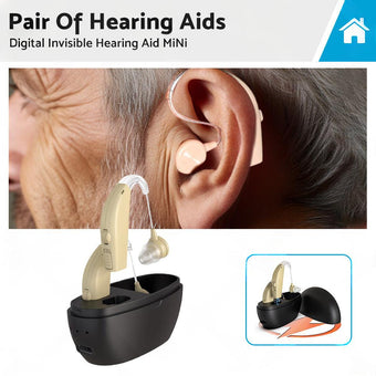 compare product Rechargeable Digital Hearing Aid Severe Loss Ear Aid HIGH-POWER Sound Amplifier