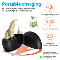 Rechargeable Digital Hearing Aid Severe Loss Ear Aid HIGH-POWER Sound Amplifier