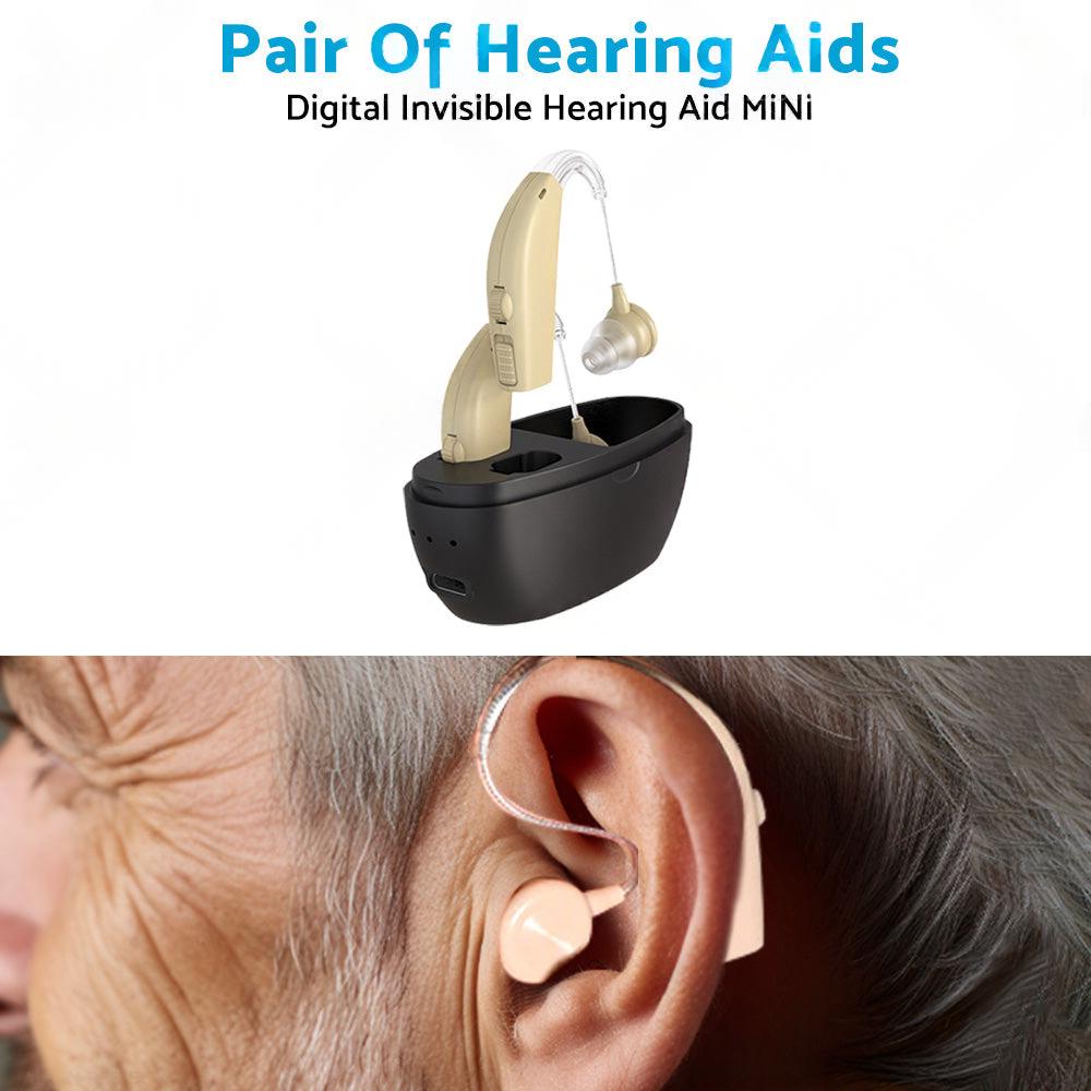 Rechargeable Digital Hearing Aid Severe Loss Ear Aid HIGH-POWER Sound Amplifier