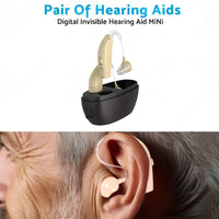Rechargeable Digital Hearing Aid Severe Loss Ear Aid HIGH-POWER Sound Amplifier