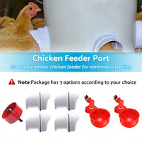 Chicken Feeder DIY Port PVC Gravity Fed Chicke Feeder
