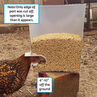 Chicken Feeder DIY Port PVC Gravity Fed Chicke Feeder