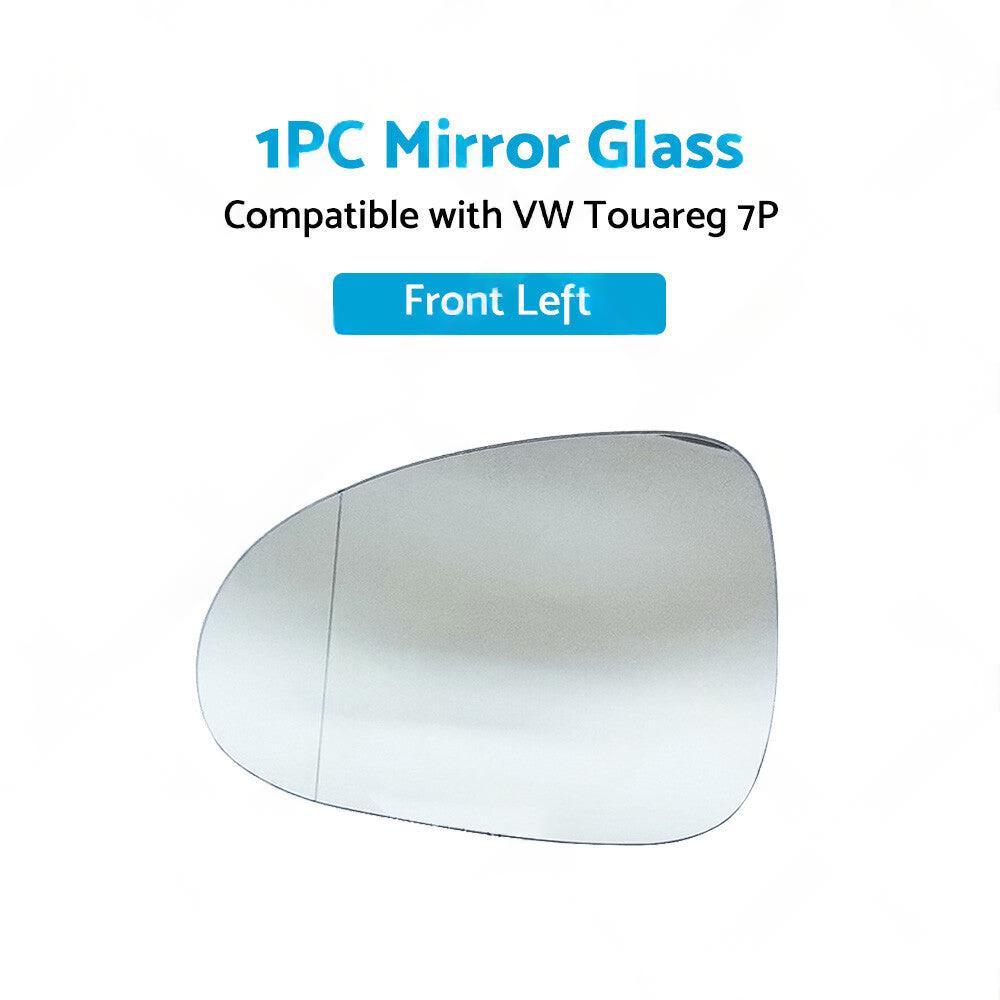 Left Heated Convex Mirror Glass with Base Suitable For VW Touareg 7P 2011¡§C2018