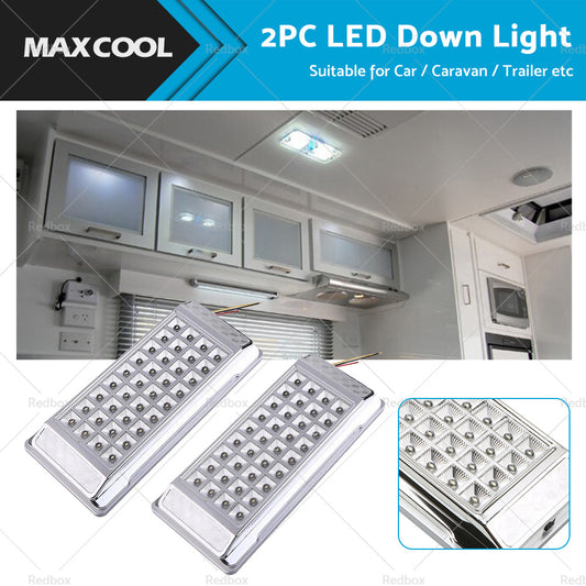 {{ 2PCS 12V LED Down Light Cabin Ceiling Lamp Boat Camper Trailer RV Caravan Lights }} - Buy Car Parts Online at {{ Kaka Auto Parts }}.