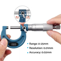 4x Outside Micrometer Set 0¡§C100mm Carbide Tip Precision Measuring Tool 0.01mm Suitable For Machinist