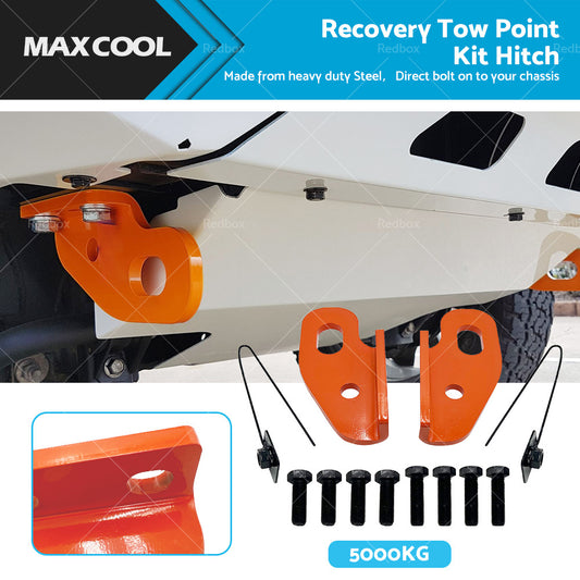 {{ 2pcs Recovery Tow Point Kit Hitch Suitable For Nissan Patrol GU Series 2 3 4 5 }} - Buy Car Parts Online at {{ Kaka Auto Parts }}.
