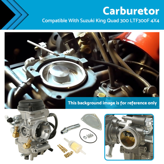 {{ Carburetor Suitable For Suzuki King Quad 300 LTF300F 4X4 Carb 2000 2001 2002 }} - Buy Car Parts Online at {{ Kaka Auto Parts }}.