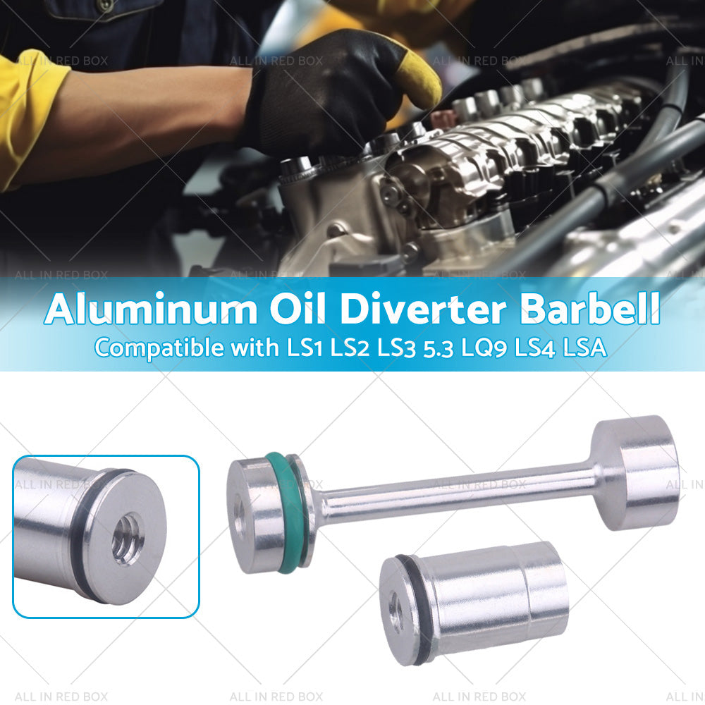 {{ Billet Aluminum Oil Diverter Barbell Suitable For LS Engine LS1 LS2 LS3 5. 3 LQ9 }} - Buy Car Parts Online at {{ Kaka Auto Parts }}.