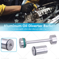 {{ Billet Aluminum Oil Diverter Barbell Suitable For LS Engine LS1 LS2 LS3 5. 3 LQ9 }} - Buy Car Parts Online at {{ Kaka Auto Parts }}.