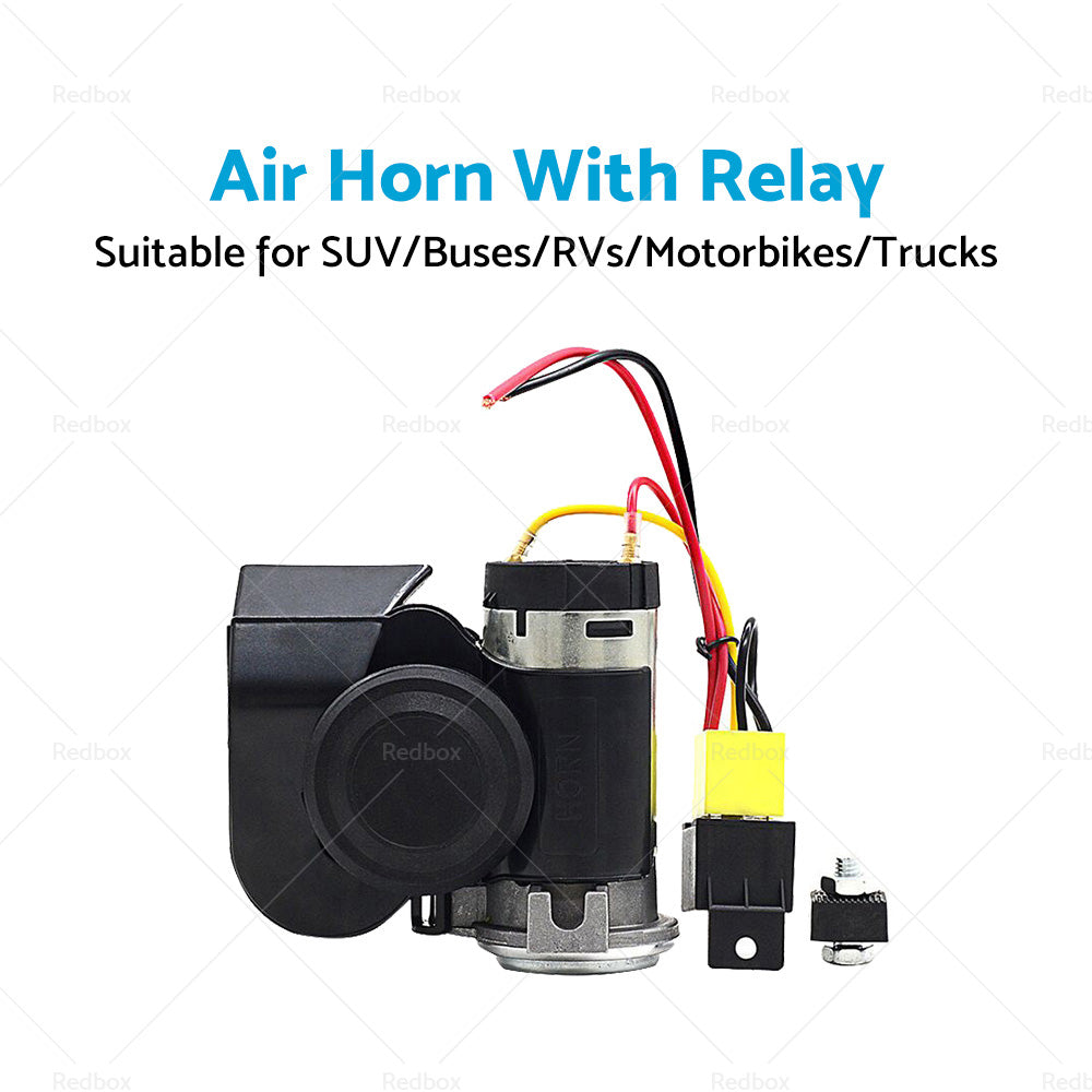 {{ 1X Nautilus Compact Motor Bike Air Horn Black 139dB 12 volt Motorcycle Loud }} - Buy Car Parts Online at {{ Kaka Auto Parts }}.