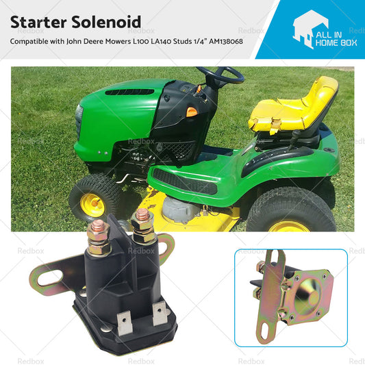 {{ Starter Solenoid Suitable For John Deere Mowers L100 LA140 Studs 1 or 4 inch  AM138068 }} - Buy Car Parts Online at {{ Kaka Auto Parts }}.