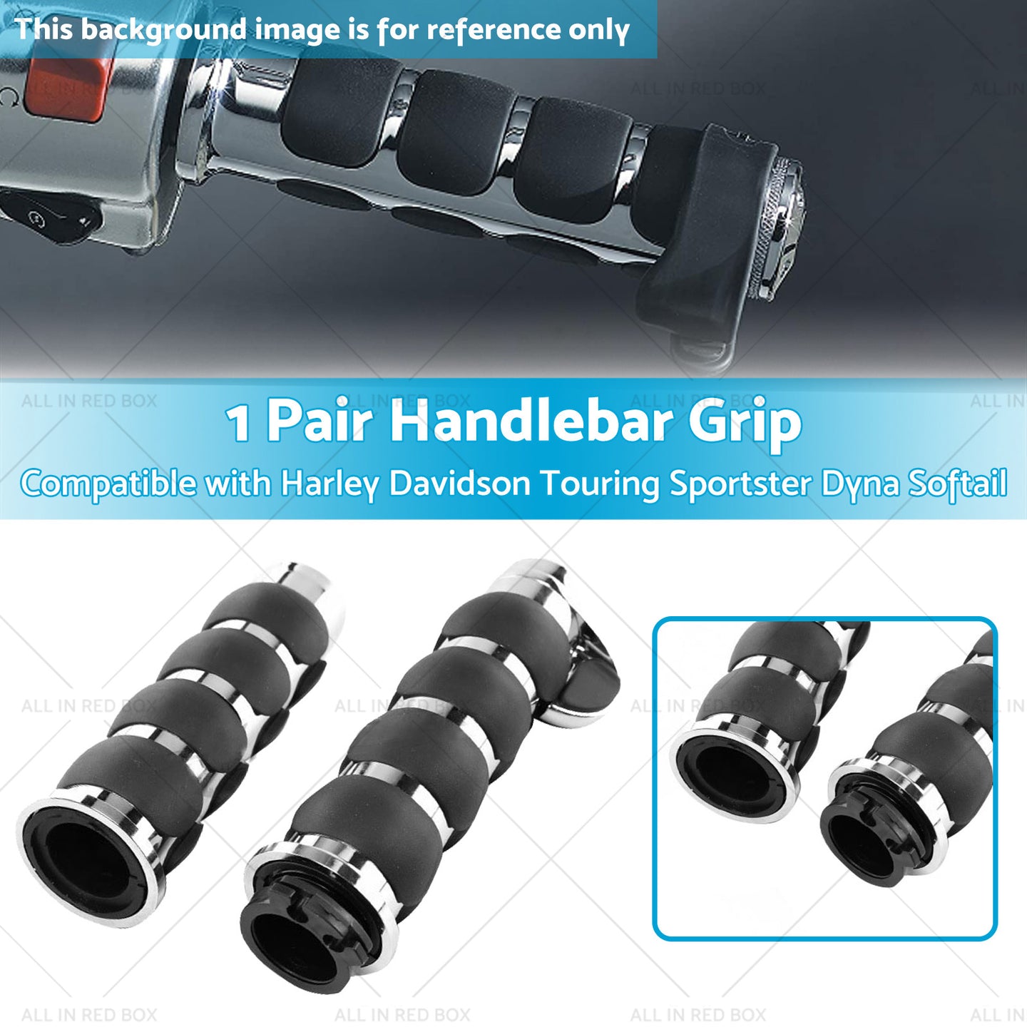{{ Handlebar Hand Grips Suitable For Harley Davidson Touring Sportster Dyna Softail }} - Buy Car Parts Online at {{ Kaka Auto Parts }}.