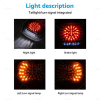 {{ LED Rear Tail Light Brake Smoke Suitable For Harley Touring Dyna Glide Softail }} - Buy Car Parts Online at {{ Kaka Auto Parts }}.