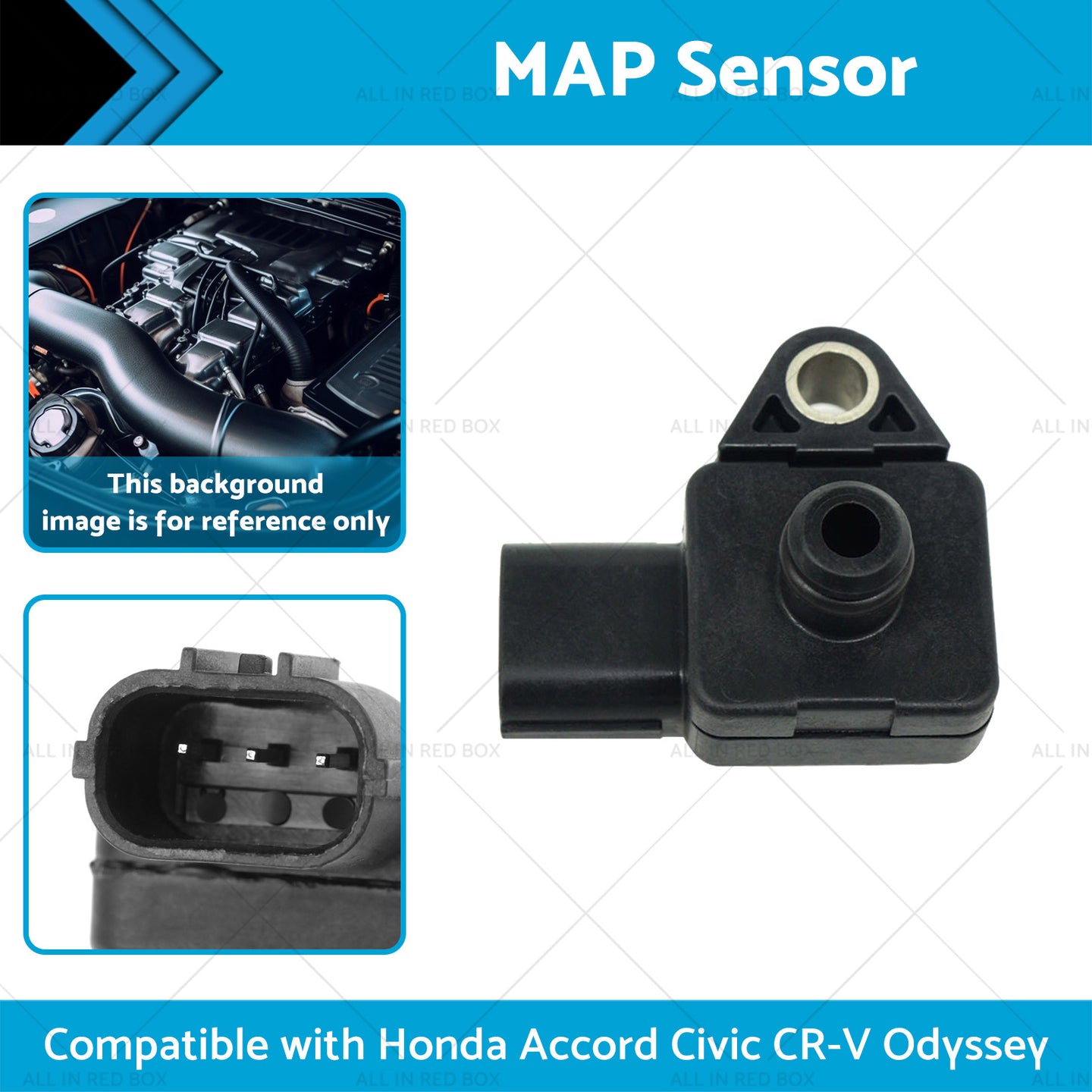 {{ 37830PGKA01 MAP Sensor Suitable for Honda Accord Civic CR-V Odyssey Acura MDX }} - Buy Car Parts Online at {{ Kaka Auto Parts }}.