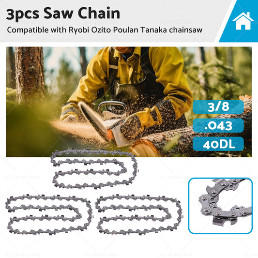 {{ 3PCS 3 8. 043 40DL Chainsaw Chain 10inch Suitable for OZITO 18V OCS-018 PXCCSS-018 }} - Buy Car Parts Online at {{ Kaka Auto Parts }}.