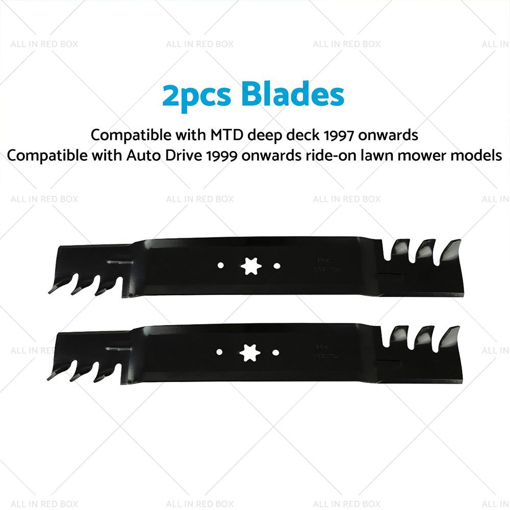{{ 2x 42inch Blade Suitable for MTD  and  Cub Cadet ZTR RZT42 Gator Type Toothed Mulching }} - Buy Car Parts Online at {{ Kaka Auto Parts }}.