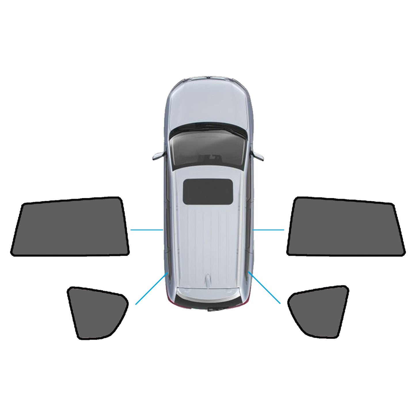 {{ Window Sunshade Magnetic Nylon Suitable For Toyota RAV4 2005-2012 }} - Buy Car Parts Online at {{ Kaka Auto Parts }}.
