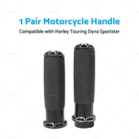 {{ 1inch Pair Black Hand Grip Handle Bar Suitable for Harley Touring Dyna Sportster }} - Buy Car Parts Online at {{ Kaka Auto Parts }}.