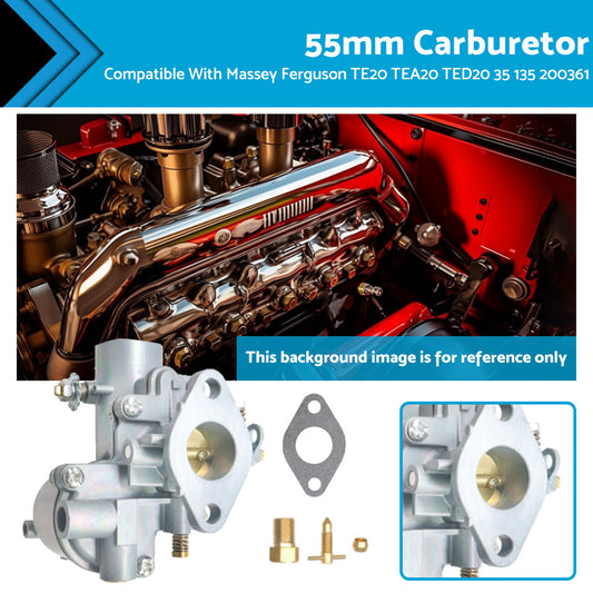 {{ 55mm Carburetor Carb Suitable For Massey Ferguson TE20 TEA20 TED20 35 135 200361 }} - Buy Car Parts Online at {{ Kaka Auto Parts }}.