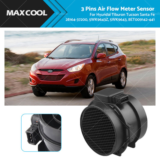 {{ 28164-37200 Mass Air Flow Meter MAF Sensor for Hyundai Tucson Santa Fe Tiburon }} - Buy Car Parts Online at {{ Kaka Auto Parts }}.