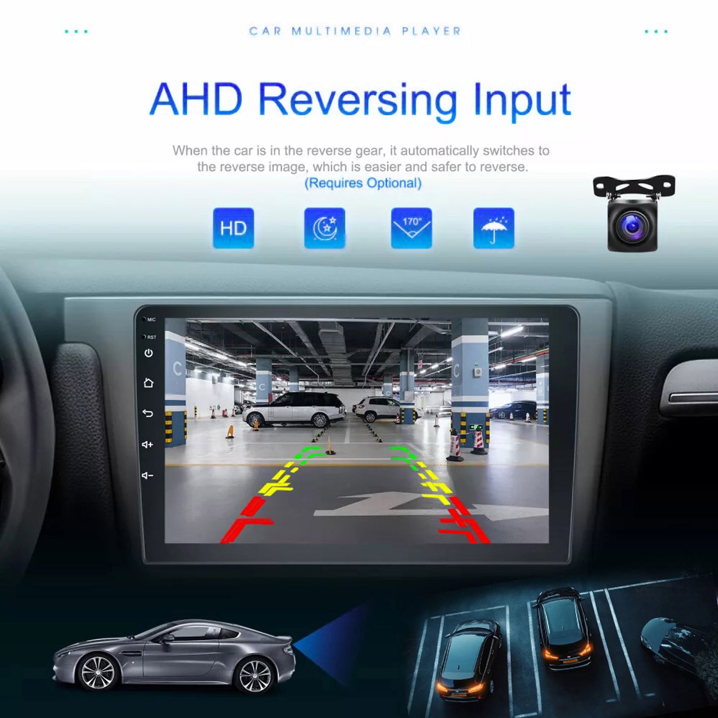 Wireless CarPlay Android Auto Head Unit Suitable for Mitsubishi Triton MQ/MR