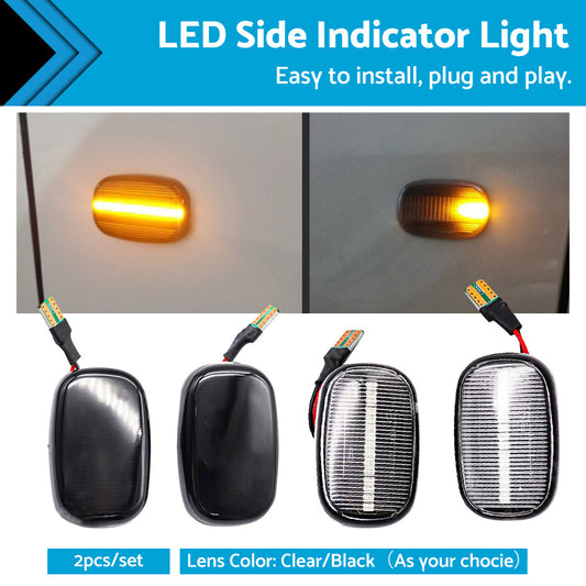 {{ 2x Suitable For Toyota Hilux Yaris Corolla RAV4 Lexus LED Side Indicator Lights }} - Buy Car Parts Online at {{ Kaka Auto Parts }}.