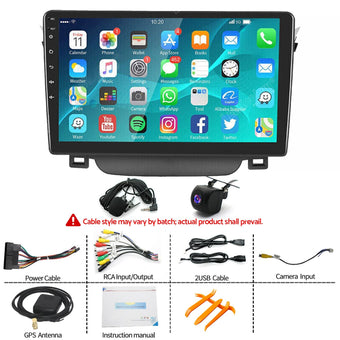 compare product In-Dash Units 9inch Touch Screen Stereo CarPlay Suitable For Toyota Corolla 2009-13