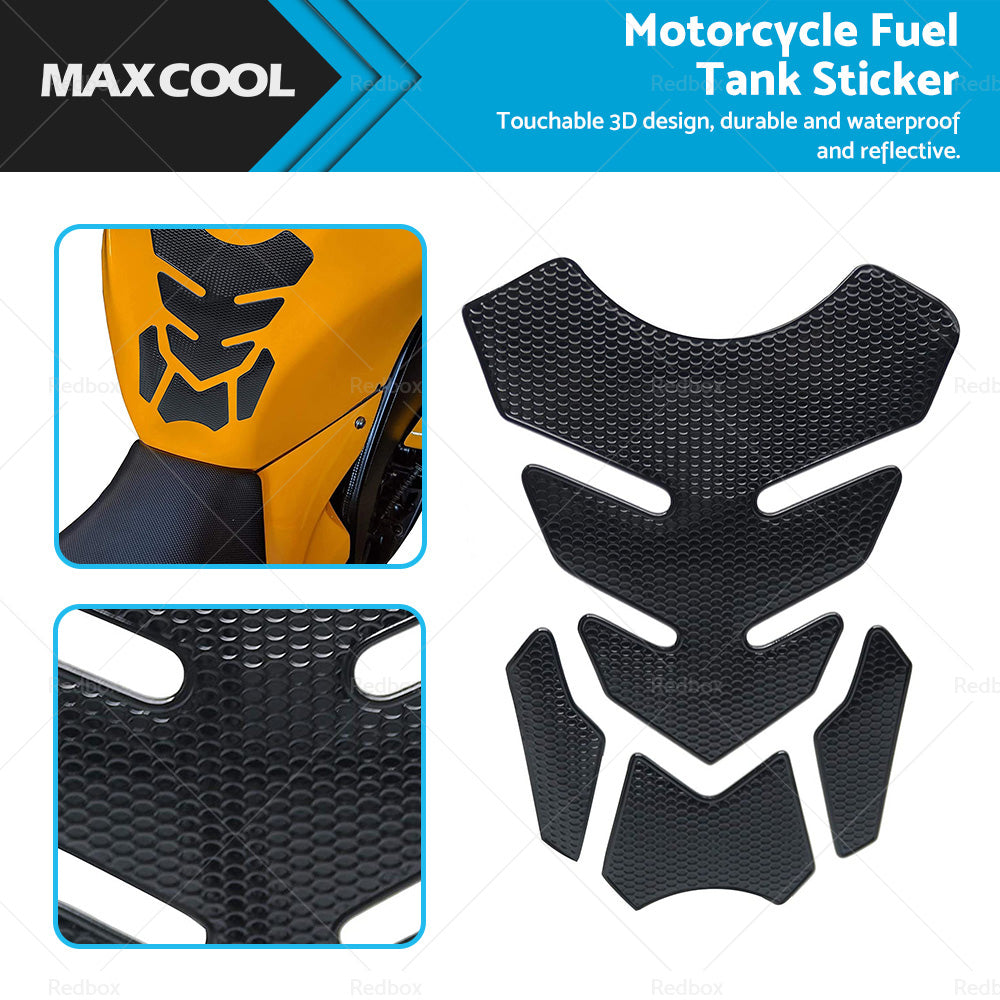 {{ Wide Pure Black Motorcycle Gas Tank Pad Protector Sticker Decal For Motorbike }} - Buy Car Parts Online at {{ Kaka Auto Parts }}.
