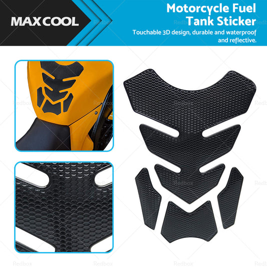 {{ Wide Pure Black Motorcycle Gas Tank Pad Protector Sticker Decal For Motorbike }} - Buy Car Parts Online at {{ Kaka Auto Parts }}.