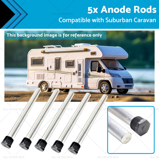 {{ 5x Anode Rods Suitable for Suburban Caravan Anodes SW6DEA Hot Water Service }} - Buy Car Parts Online at {{ Kaka Auto Parts }}.