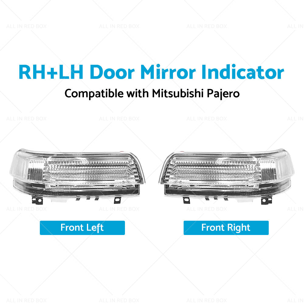 {{ 2pc Wing Door Mirror Indicator Suitable for Mitsubishi Pajero NS-NX RHLH }} - Buy Car Parts Online at {{ Kaka Auto Parts }}.