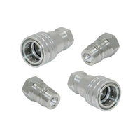 2 Sets 1 or 2 Inch BSP Hydraulic ISO Poppet Quick Release Couplings Suitable For Tractor