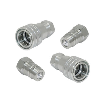 compare product 2 Sets 1 or 2 Inch BSP Hydraulic ISO Poppet Quick Release Couplings Suitable For Tractor