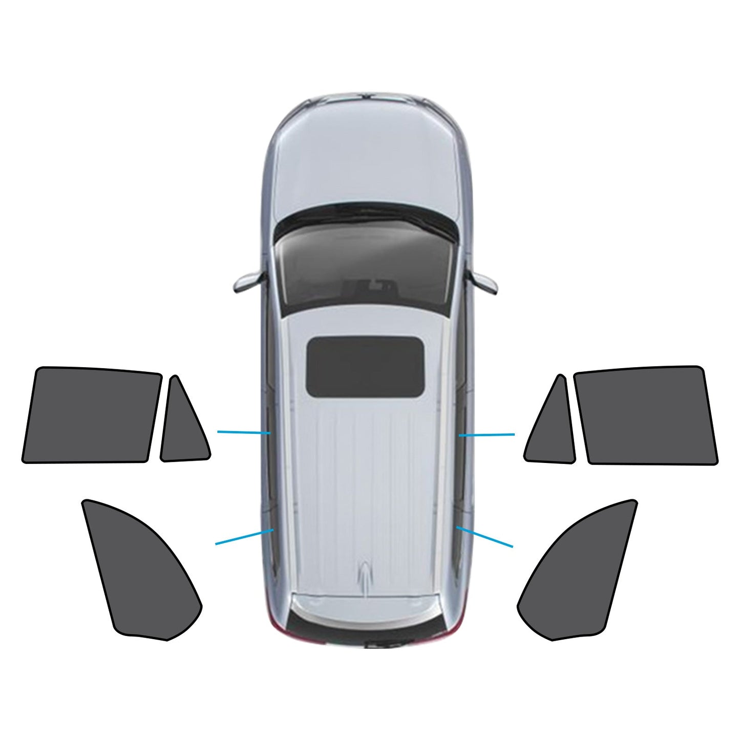 Car Window Magnetic Mesh Sun Shade Suitable For BMW X5 E70 2006-2013