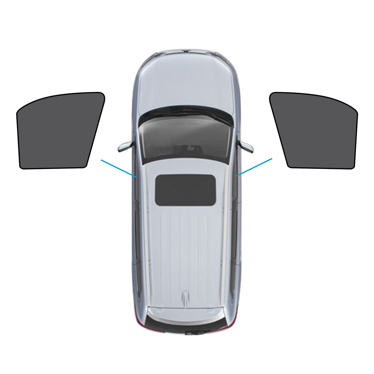 Car Window Magnetic Mesh Sun Shade Suitable For BMW X5 E70 2006-2013