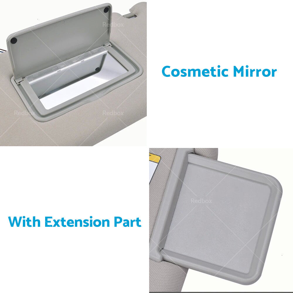 Right & Left Interior Sun Visor Shade Grey Suitable For Nissan Pathfinder R52 2013-2018