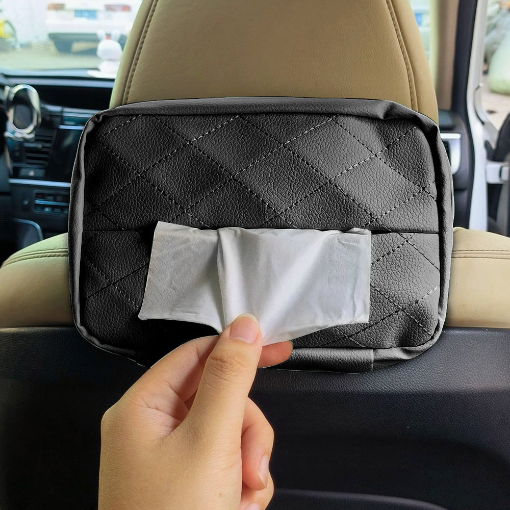 Car Tissue Holder 120 Tissues Box Cover Backseat Extra Large Tissue Organization