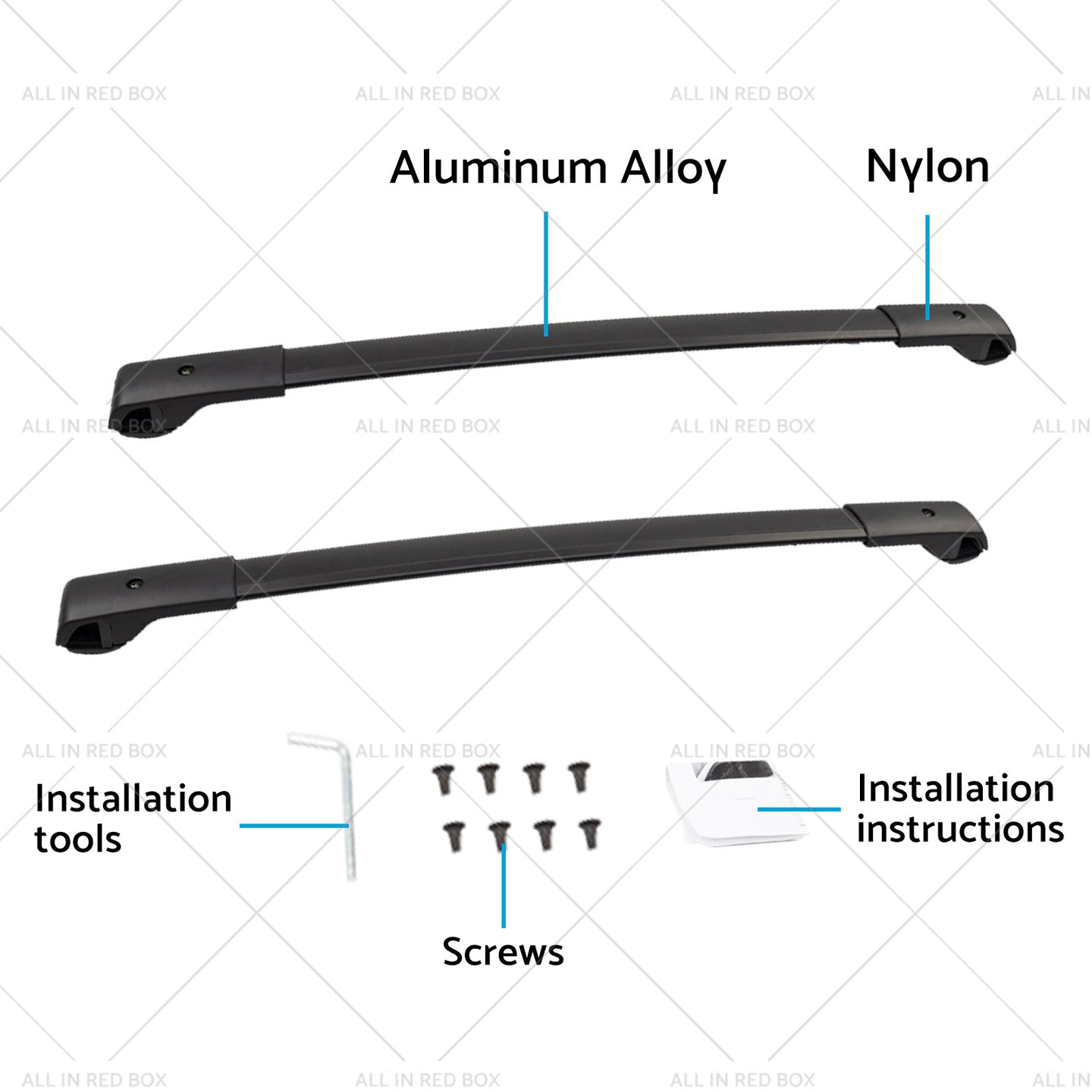 {{ Pair Balck Roof Racks Cross Bars Suitable For Subaru Forester 2008-2021 }} - Buy Car Parts Online at {{ Kaka Auto Parts }}.