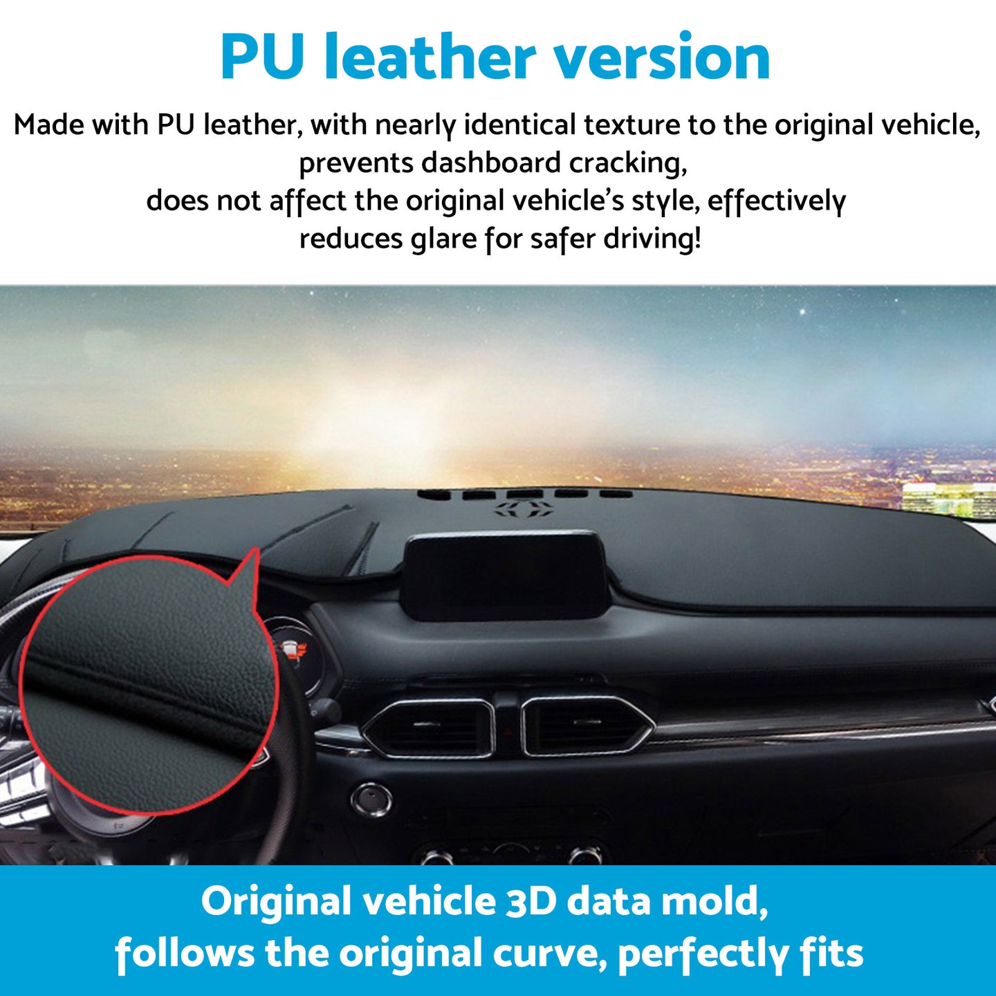 {{ Dash Mat Sun Shield Microfiber Leather Suitable For Kia Sportage NQ5 2021-On }} - Buy Car Parts Online at {{ Kaka Auto Parts }}.